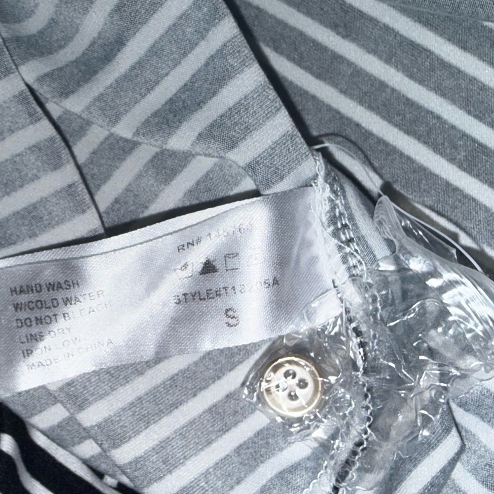 IJOAH Black and White Striped Shirt - Picture 4 of 4